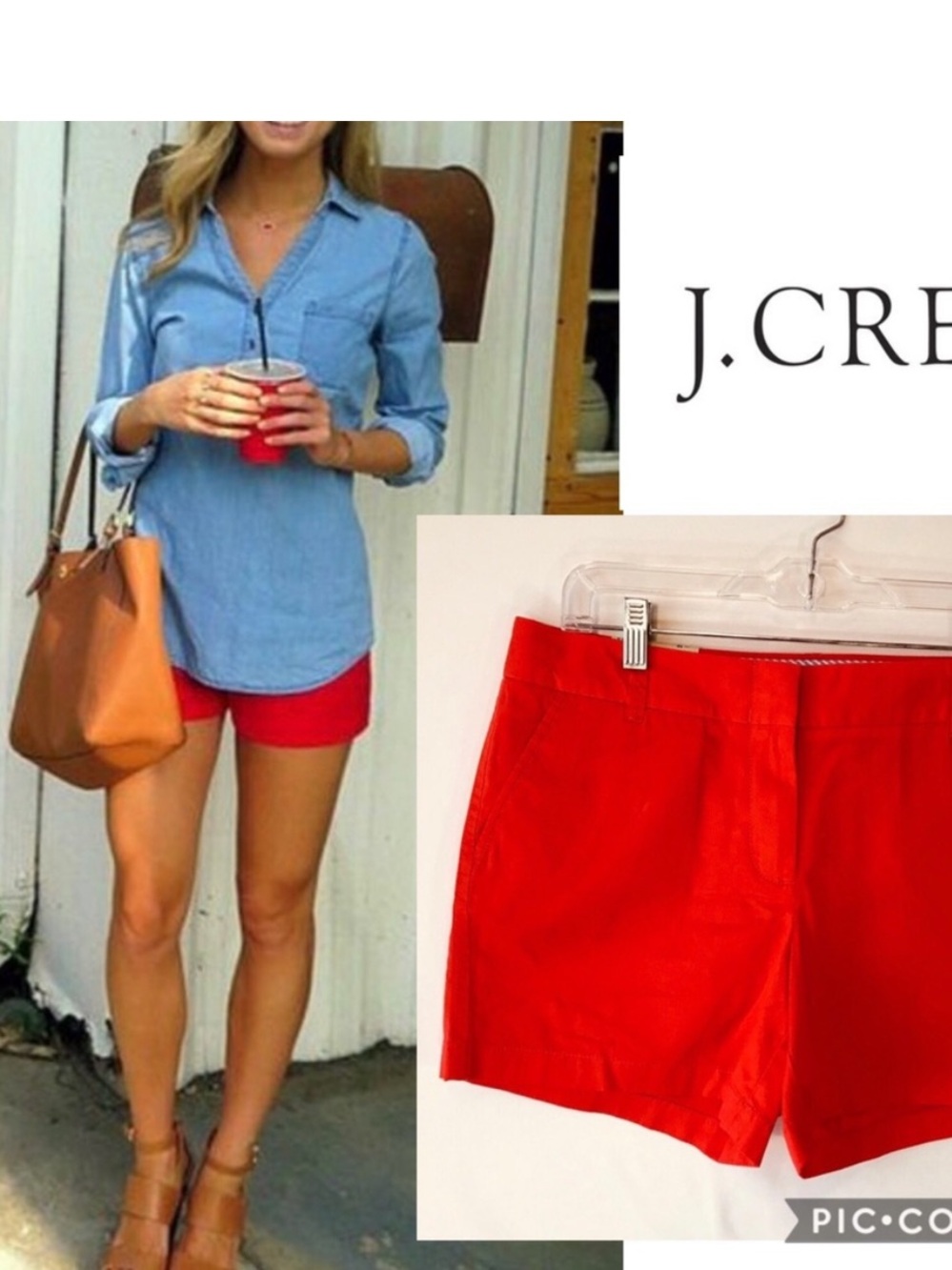 J Crew | Chino City Fit Shorts 8 5” 163